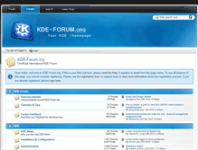 Tablet Screenshot of kde-forum.org